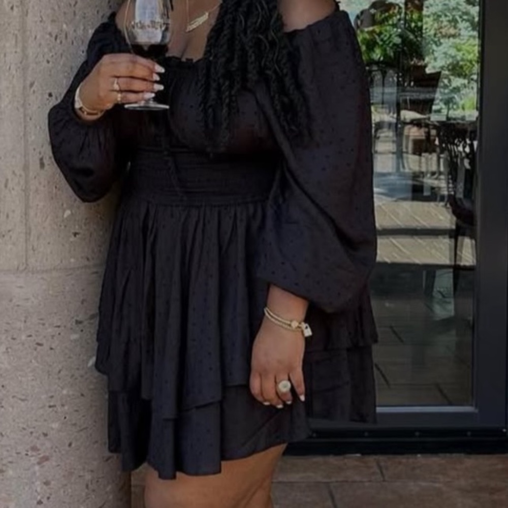 Elegant Black Off-Shoulder romper